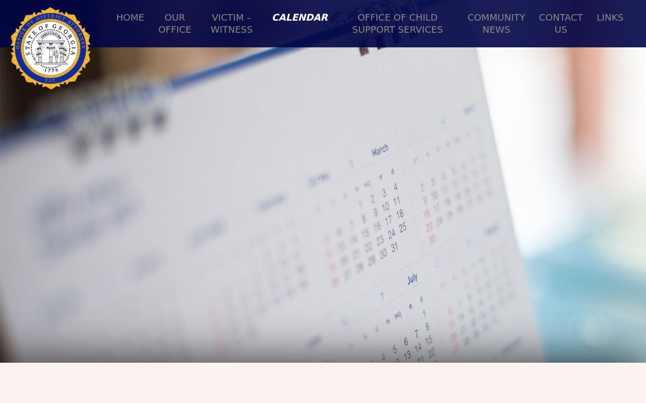 Lincoln County court dates card on the Toombs Circuit calendar page