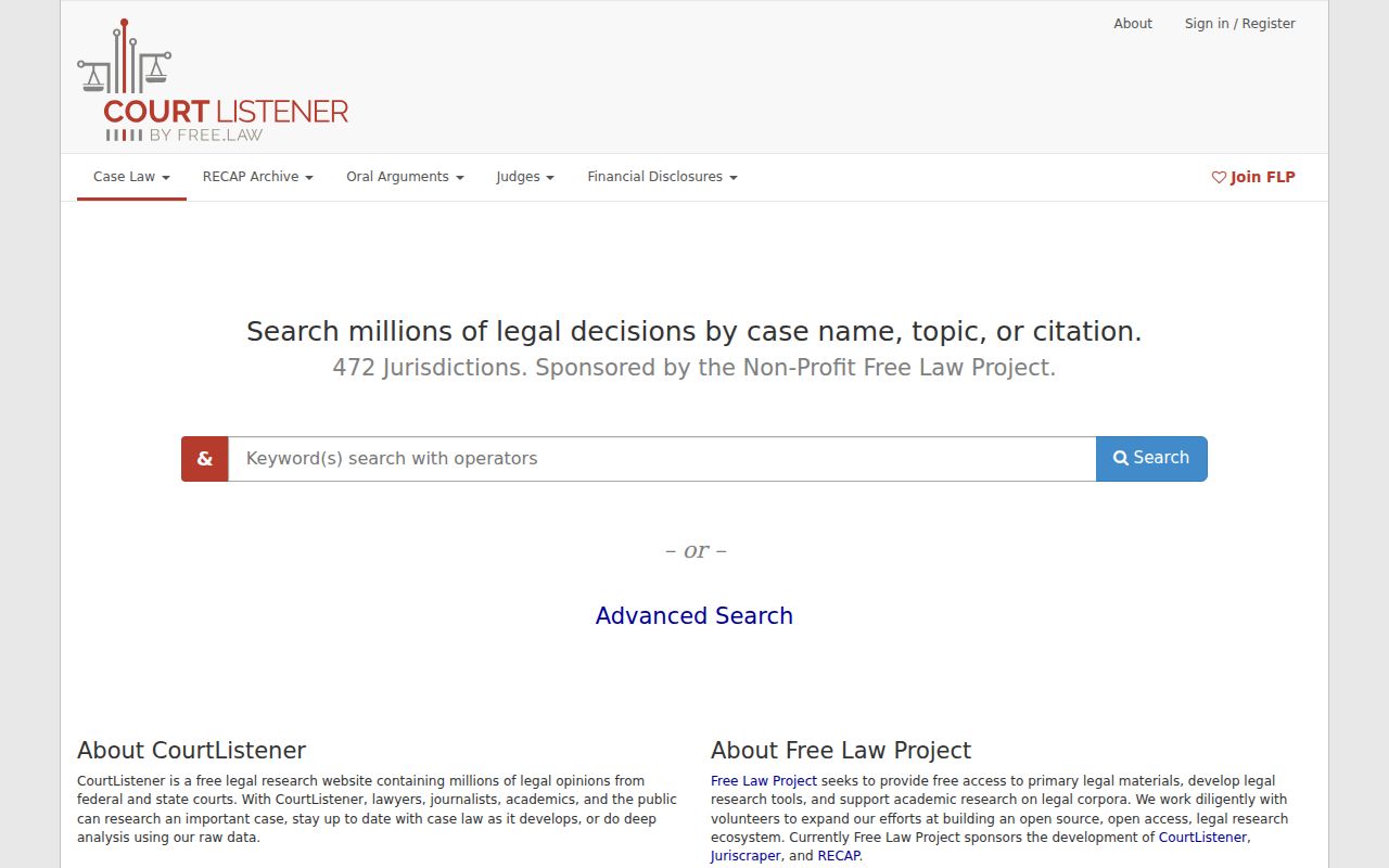 Lincoln County court record search using the CourtListener research source