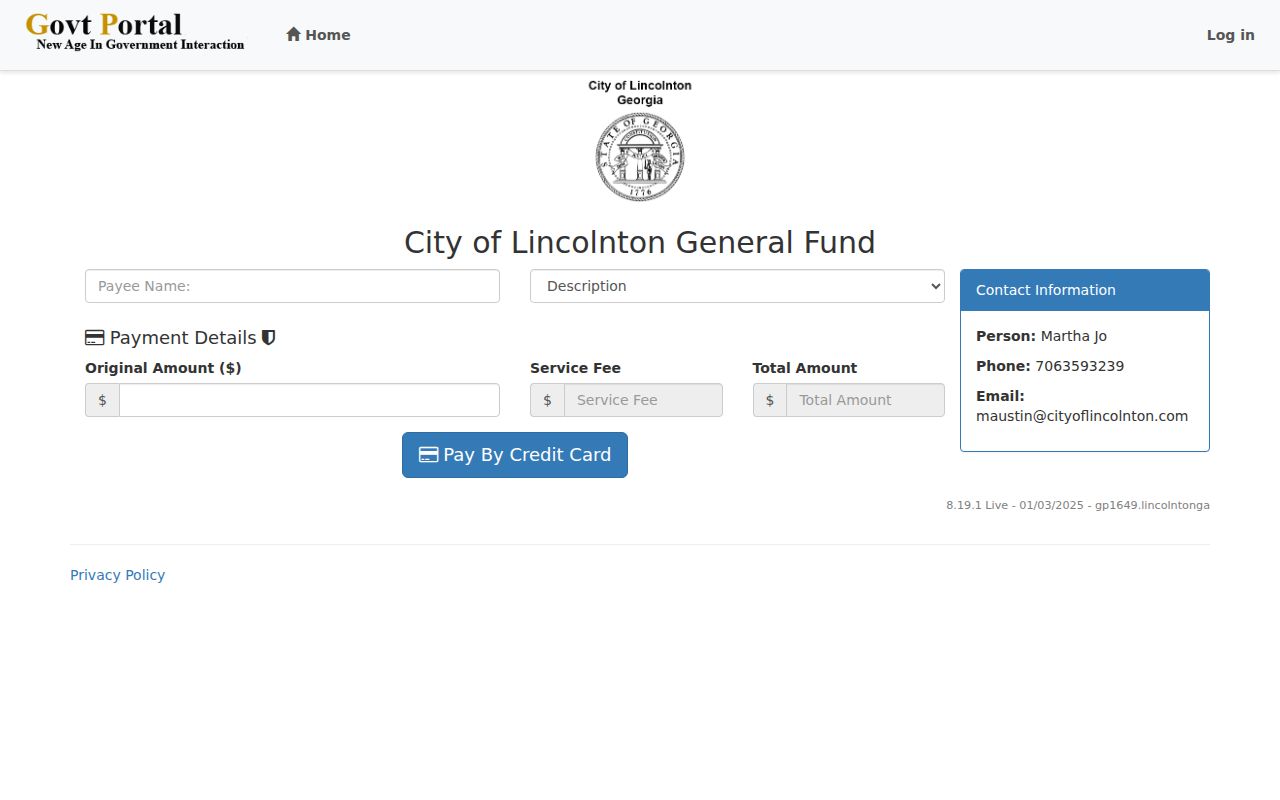 Lincoln County traffic ticket payment portal login gate