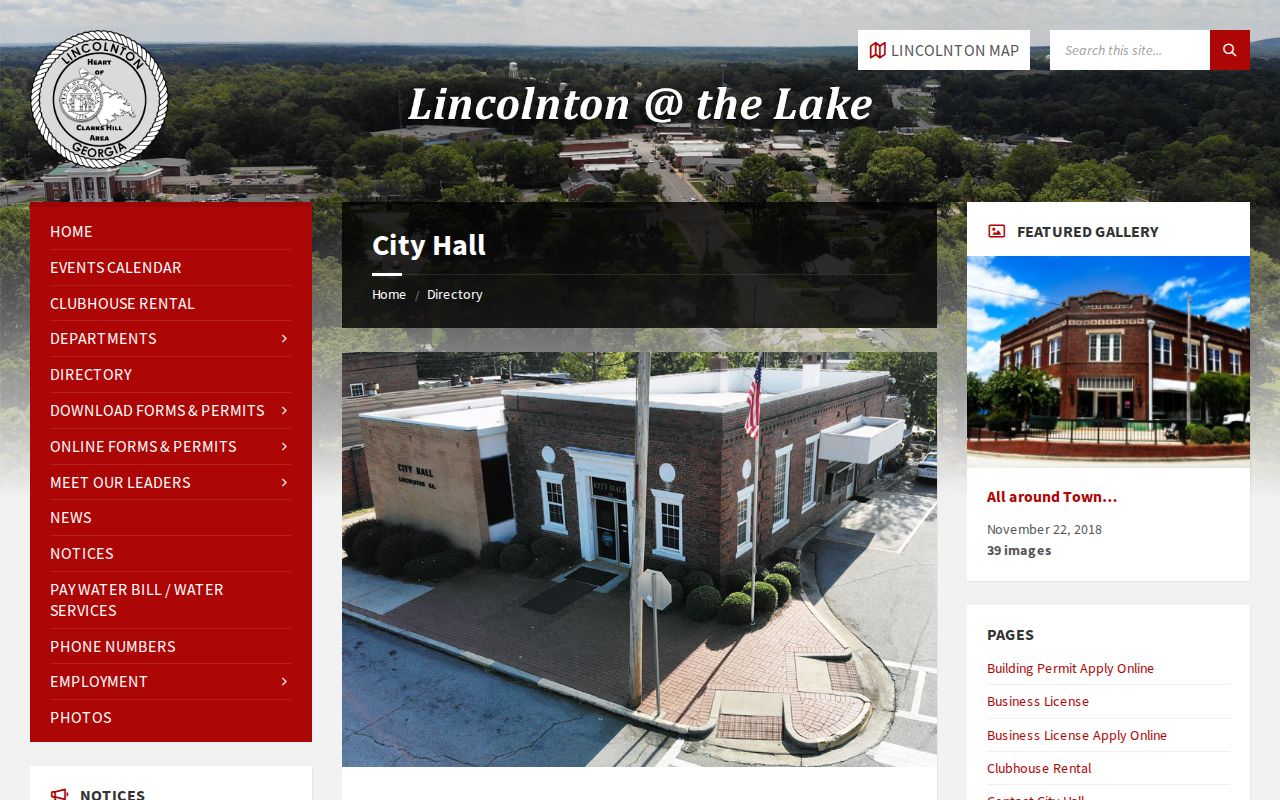 Lincolnton court docket City Hall contact and municipal court location